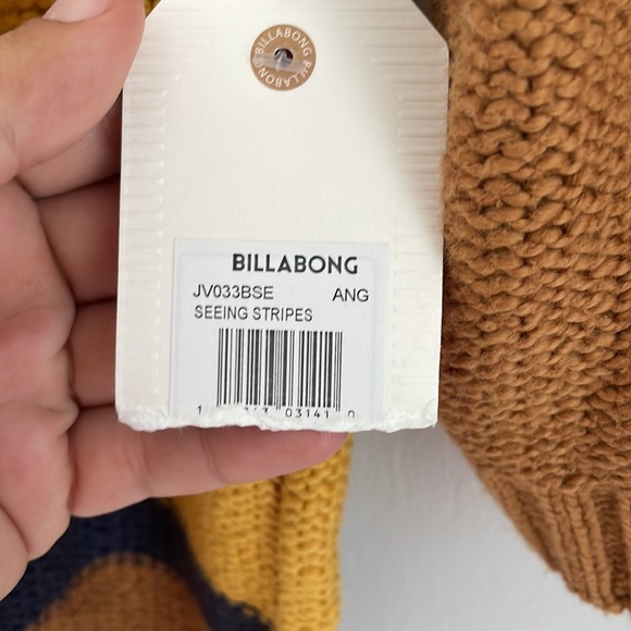 Billabong Seeing Stripes Pullover Sweater Size Medium New with Tags - Picture 9 of 11